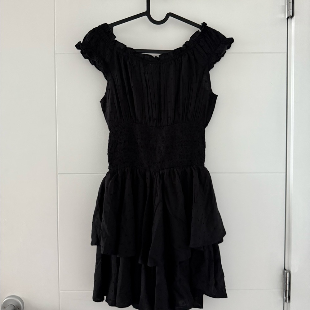 Princess Polly Black Ruffled Mini Romper - Picture 7 of 7
